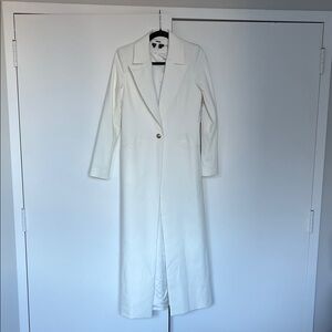 Alice + Olivia White Long Coat